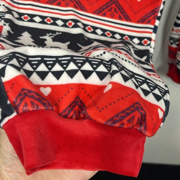 Ekouaer Womens Christmas Pajamas XL Red White Black Reindeer Trees Stripe Soft - Picture 13 of 16